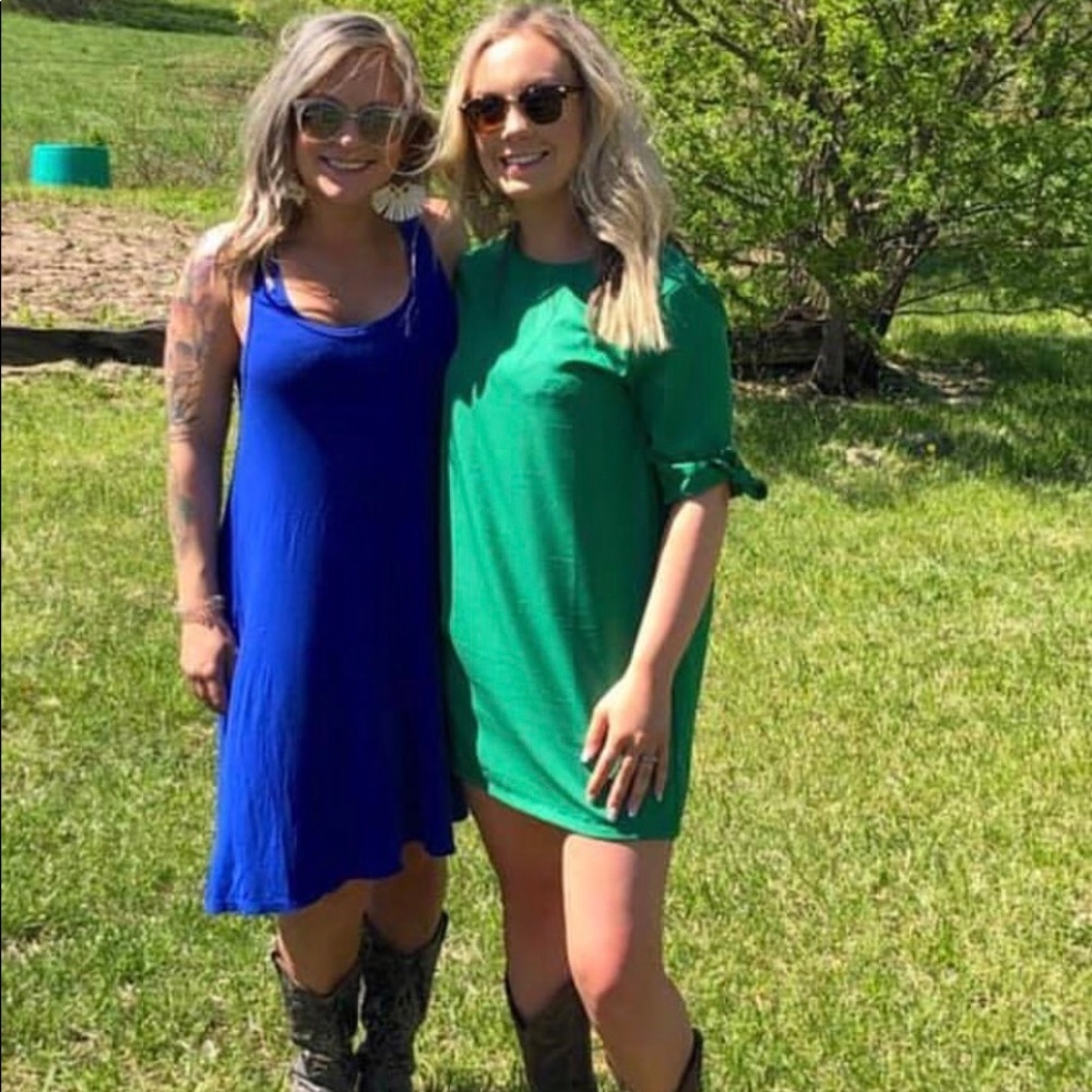 Venus green dress